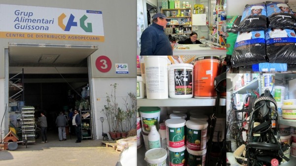 XICU I CATI C.B.  DESTRIBUCION DE PIENSOS IBIZA EIVISSA Grup Alimentari GUISSONA   (Centre de distribució Agropecuari)   Calle des Mayans, Nave 3   -  Polig. Montecristo 07816  Sant Rafel  -  Ibiza