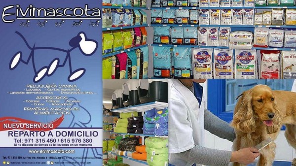 Peluqueria Canina EIVIMASCOTA    Calle Fray Vicente Nicolás,  6 07800  Ibiza (Eivissa)                    ﻿ Telf.  (+34)  971 315 450  -  615 976 380   Abierto desde 2003 ofreciendo a sus clientes una